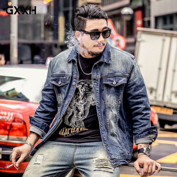 gxxh large size 6xl men's jacket blue denim jacket coat lapel button white worn denim suitable for 130kg men's clothing, Black;brown
gxxh large size 6xl men's jacket blue denim jacket coat lapel button white worn denim suitable for 130kg men's clothing, Black;brown