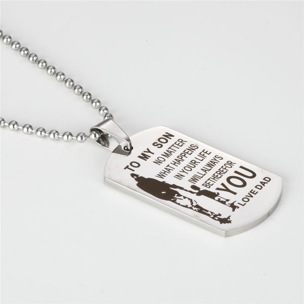 10pcs lettering inspirational necklace to my son no matter what happens in stainless steel simple necklace fashion jewelry, Silver
10pcs lettering inspirational necklace to my son no matter what happens in stainless steel simple necklace fashion jewelry, Silver