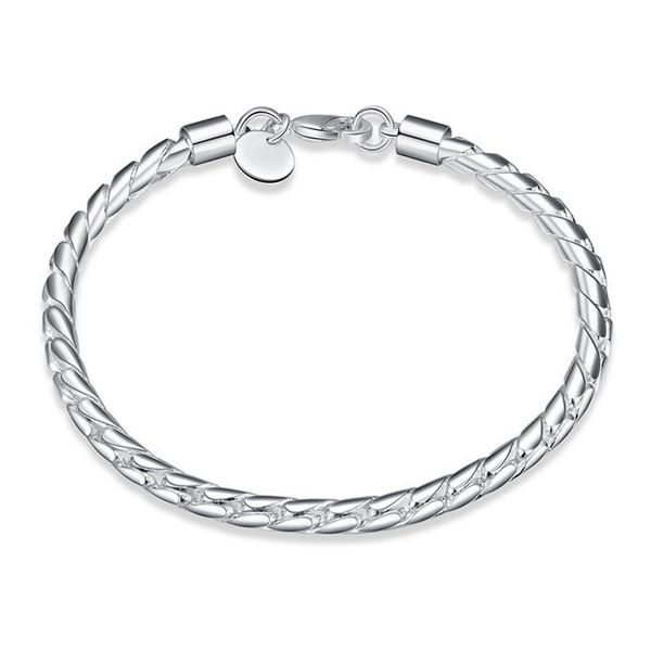 small twisted rope hand chain sterling silver plated bracelet ;men and women 925 silver bracelet spb210, Black
small twisted rope hand chain sterling silver plated bracelet ;men and women 925 silver bracelet spb210, Black