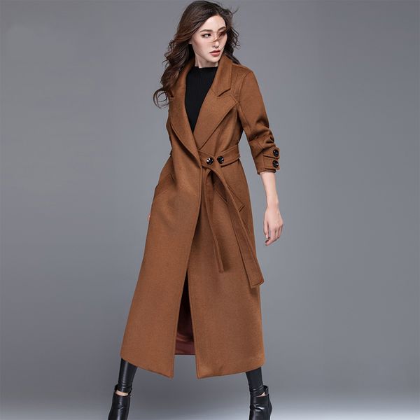 thick warm women's cashmere coat fashion belt button long outerwear jackets loose women winter coat solid female overcoat g417, Black
thick warm women's cashmere coat fashion belt button long outerwear jackets loose women winter coat solid female overcoat g417, Black