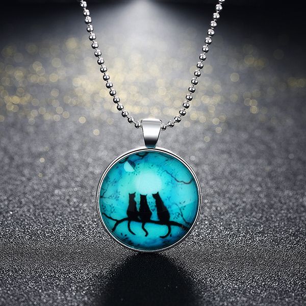 whole saleclearance sale cartoon cats luminous pendant necklace glass in the dark glowing florescent light chain necklace women jewelry, Silver
whole saleclearance sale cartoon cats luminous pendant necklace glass in the dark glowing florescent light chain necklace women jewelry, Silver