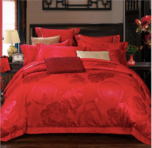 4pcs/lot red pleated duvet cover bedding set and decorative pillows wedding sets for home textile
4pcs/lot red pleated duvet cover bedding set and decorative pillows wedding sets for home textile