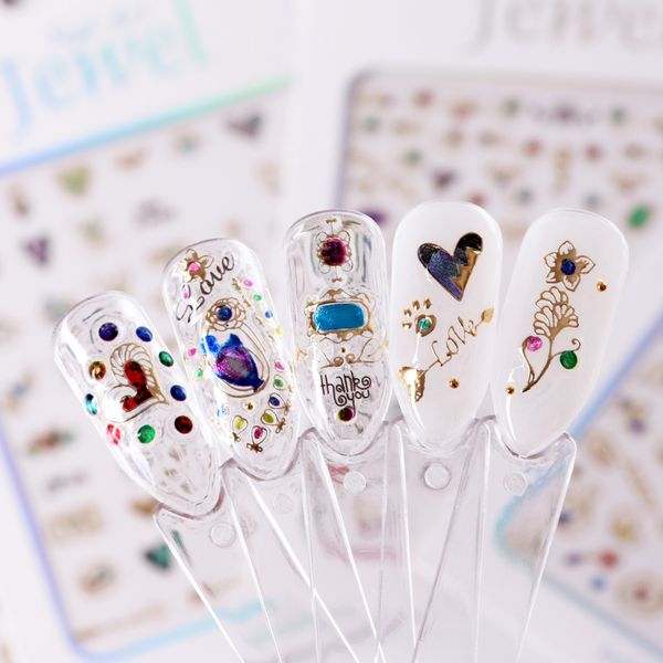 1pcs jewelry flower 3d slider for nail art stickers glitter gold geometric adhesive wraps decal manicure decorations jidp401-412, Black
1pcs jewelry flower 3d slider for nail art stickers glitter gold geometric adhesive wraps decal manicure decorations jidp401-412, Black
