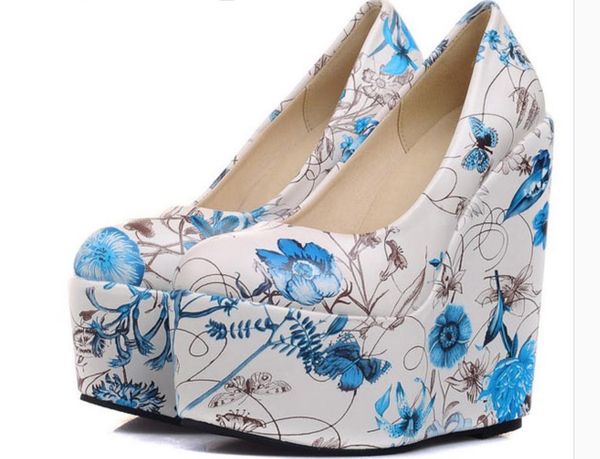 send 2018 spring and autumn new style women's single shoes with slope heel high heel round head, Black
send 2018 spring and autumn new style women's single shoes with slope heel high heel round head, Black