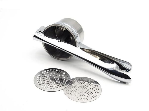 new design 1 pc potato press masher stainless steel potato ricer large sturdy puree vegetable fruit juicer press maker
new design 1 pc potato press masher stainless steel potato ricer large sturdy puree vegetable fruit juicer press maker