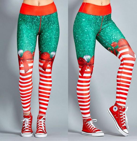 women christmas yoga pants high waist elastic fitness sport leggings tights slim running sportswear quick dry training trousers, White;red
women christmas yoga pants high waist elastic fitness sport leggings tights slim running sportswear quick dry training trousers, White;red