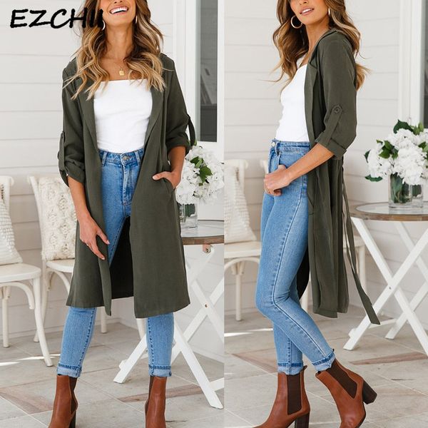 women windbreaker coats breasted waist trench autumn womens and blouses maxi cardigans fashion slim black casaco feminino, Tan;black
women windbreaker coats breasted waist trench autumn womens and blouses maxi cardigans fashion slim black casaco feminino, Tan;black