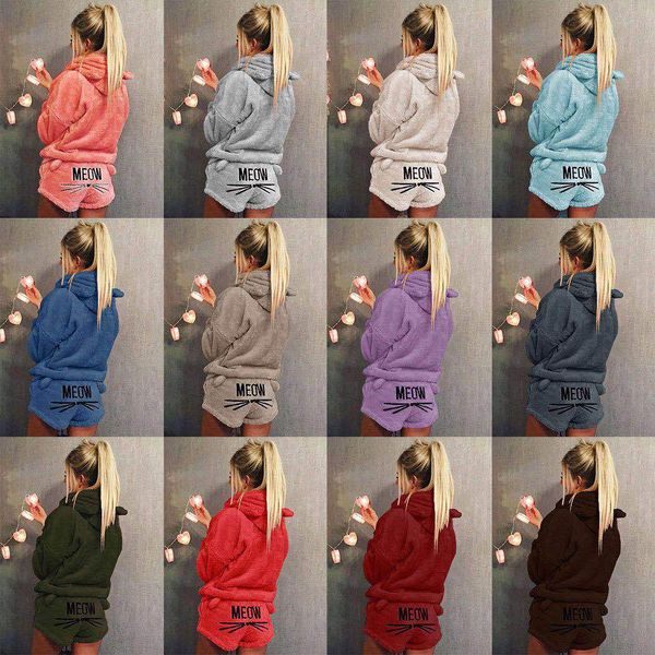 2018 ladies tracksuit women clothes femmes cat print pink t shirt + shorts pants set women two pieces outfit sportswear women chandal mujer, Gray
2018 ladies tracksuit women clothes femmes cat print pink t shirt + shorts pants set women two pieces outfit sportswear women chandal mujer, Gray