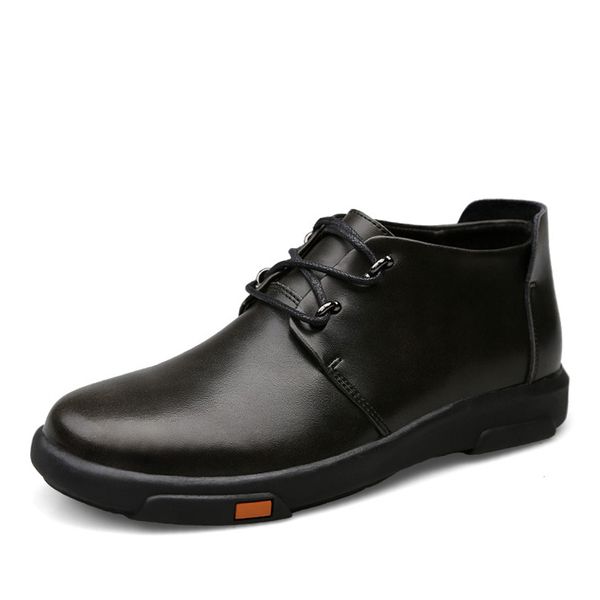 genuine leather men ankle boots fashion waterproof autumn winter outdoor mens casual shoes high footwear, Black
genuine leather men ankle boots fashion waterproof autumn winter outdoor mens casual shoes high footwear, Black