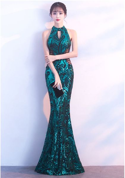2018 new fashion gold/black sequins long prom dress halter beading crystal evening dresses female formal party dress vestidos de noiva
2018 new fashion gold/black sequins long prom dress halter beading crystal evening dresses female formal party dress vestidos de noiva