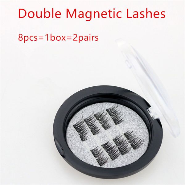 8pcs=1box=2pairs double magnetic lashes 3d mink reusable fasle eyelash without glue dhl ing
8pcs=1box=2pairs double magnetic lashes 3d mink reusable fasle eyelash without glue dhl ing