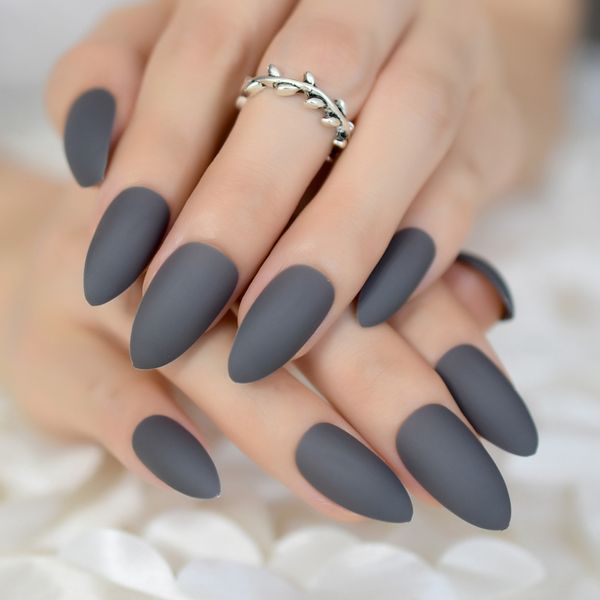 rubber surface matte point false nails grandma gray almond fake nail tips artificial manicure tips fingernails 24ct, Red;gold
rubber surface matte point false nails grandma gray almond fake nail tips artificial manicure tips fingernails 24ct, Red;gold