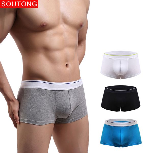 soutong men underpants 4 pcs/lot men underwear boxers cotton underwear cueca boxer calzoncillos hombre boxer, Black;white 
soutong men underpants 4 pcs/lot men underwear boxers cotton underwear cueca boxer calzoncillos hombre boxer, Black;white