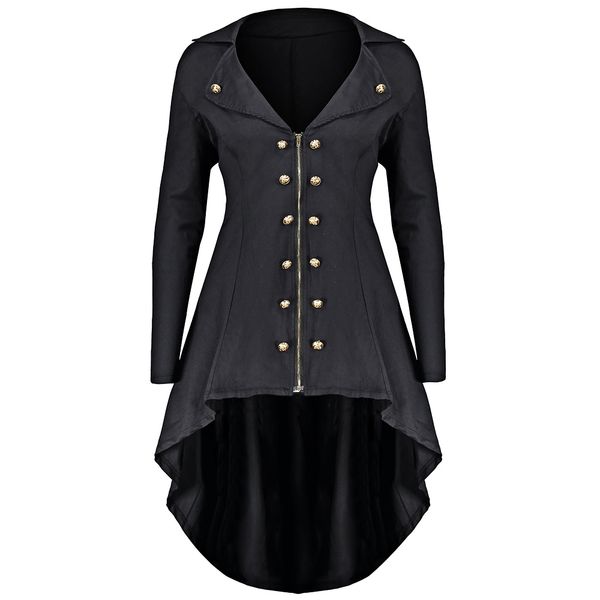 gamiss autumn winter jacket women double breast plus size 5xl 4xl high low coat lapel long zip up coat solid womens outwear, Black;brown
gamiss autumn winter jacket women double breast plus size 5xl 4xl high low coat lapel long zip up coat solid womens outwear, Black;brown