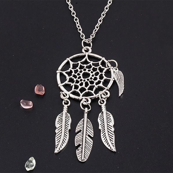 dream catcher pendant dreamcatcher necklace women bohemia tassels feather female charm statement long chain jewelry accessories, Silver
dream catcher pendant dreamcatcher necklace women bohemia tassels feather female charm statement long chain jewelry accessories, Silver