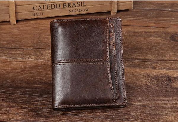 2018 men's genuine leather short wallet vintage wax oil skin leather money clip real cowhide, Red;black
2018 men's genuine leather short wallet vintage wax oil skin leather money clip real cowhide, Red;black