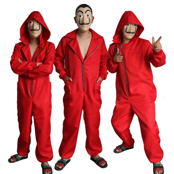 2018 new la casa de papel salvador dali cosplay costume salvador dali cosplay movie costume mask s-2xl ing, Black;red
2018 new la casa de papel salvador dali cosplay costume salvador dali cosplay movie costume mask s-2xl ing, Black;red