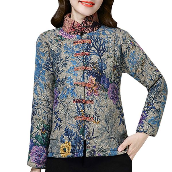 ishowtienda winter women's jackets warm coat cotton linen print buttons coat outwear jaqueta feminina veste femme hiver coats, Black
ishowtienda winter women's jackets warm coat cotton linen print buttons coat outwear jaqueta feminina veste femme hiver coats, Black