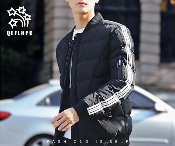 2018. winter. men's velvet clothes. short. casual fashion men's wear. cotton-padded clothes. loose coat. keep warm. men's dow, Black
2018. winter. men's velvet clothes. short. casual fashion men's wear. cotton-padded clothes. loose coat. keep warm. men's dow, Black