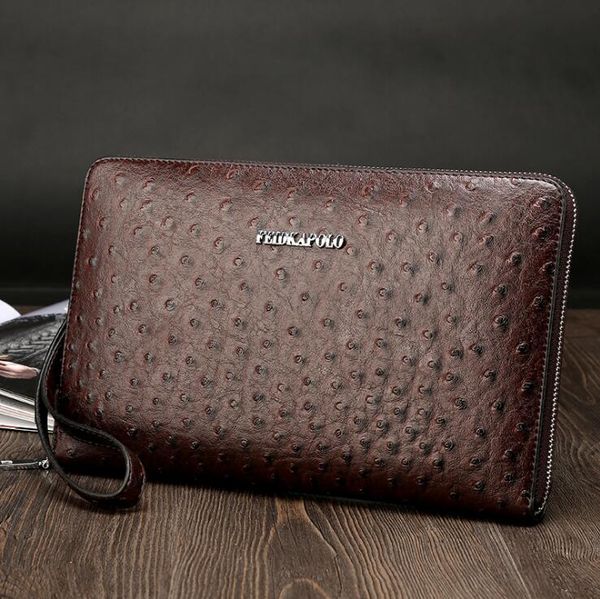 wholesale brand male bag tide business deroderma handbag for European and American fashion embossed ostrich skin men to receive purses, Red;black
wholesale brand male bag tide business deroderma handbag for European and American fashion embossed ostrich skin men to receive purses, Red;black