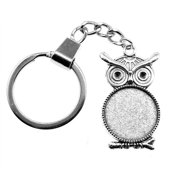 6 pieces key chain women key rings couple keychain for keys owl single side inner size 20mm round cabochon cameo base tray bezel blank, Slivery;golden
6 pieces key chain women key rings couple keychain for keys owl single side inner size 20mm round cabochon cameo base tray bezel blank, Slivery;golden