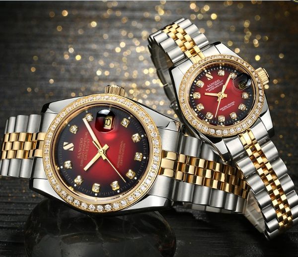 sangdo black- red dial automatic self-wind movement high quality couples watch mechanical watches 016s, Slivery;brown
sangdo black- red dial automatic self-wind movement high quality couples watch mechanical watches 016s, Slivery;brown