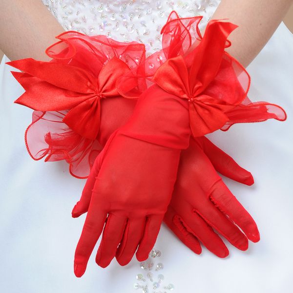 short black red white party dancing performance driving girl lady princess women gloves with bowknot wholesale, Blue;gray
short black red white party dancing performance driving girl lady princess women gloves with bowknot wholesale, Blue;gray
