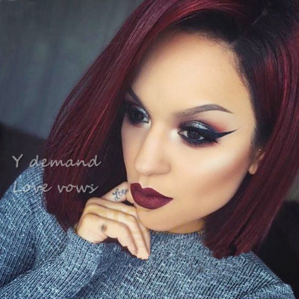 bob style straight ombre bungundy none lace wig short bob glueless like human hair wig for black women
bob style straight ombre bungundy none lace wig short bob glueless like human hair wig for black women