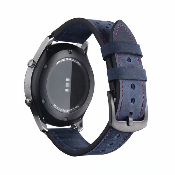 for samsung gear s3 frontier classic band 22mm watch bands genuine leather strap men women smart watch replacement wristband, Black;brown
for samsung gear s3 frontier classic band 22mm watch bands genuine leather strap men women smart watch replacement wristband, Black;brown