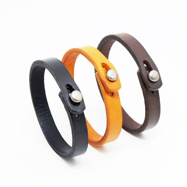 men and women retro charm fashion brown color braided leather bracelet vintage black yellow bracelet, Golden;silver
men and women retro charm fashion brown color braided leather bracelet vintage black yellow bracelet, Golden;silver