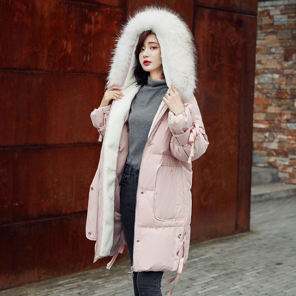 winter 2018 new korean urban leisure fashion elegant pure color real fur collar and thickened down jacket 90138, Black
winter 2018 new korean urban leisure fashion elegant pure color real fur collar and thickened down jacket 90138, Black