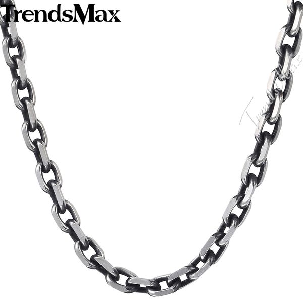 whole saletrendsmax cut cable link necklace boys mens chain stainless steel gunmetal tone 6mm kkn498, Silver
whole saletrendsmax cut cable link necklace boys mens chain stainless steel gunmetal tone 6mm kkn498, Silver