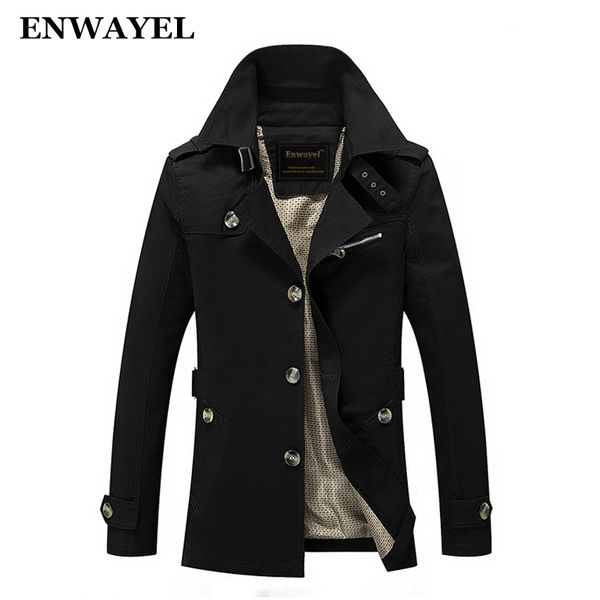 enwayel 2017 spring autumn jacket men slim fit trench coat mens cotton button male casual windbreaker overcoat jackets coat 8888, Black;brown
enwayel 2017 spring autumn jacket men slim fit trench coat mens cotton button male casual windbreaker overcoat jackets coat 8888, Black;brown