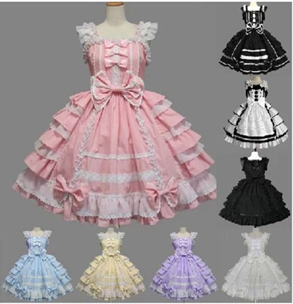 women summer dress lolita dress chiffon lace medieval gothic princess cosplay halloween costumes for girl, Black;red
women summer dress lolita dress chiffon lace medieval gothic princess cosplay halloween costumes for girl, Black;red