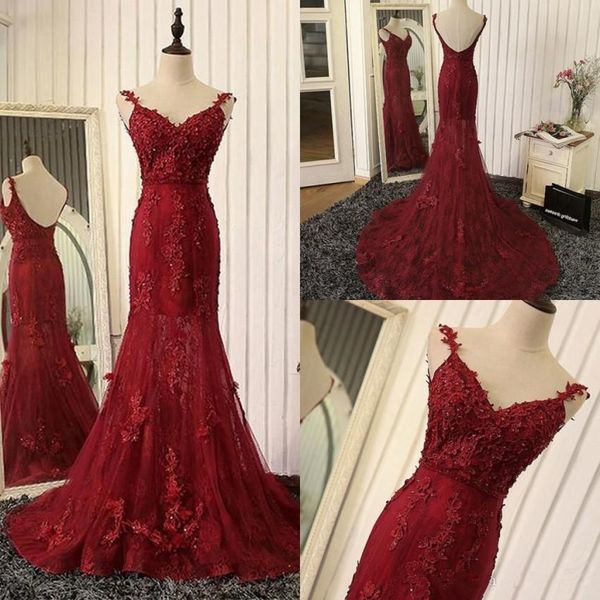 real image burgundy evening dresses backless spaghetti straps beaded appliques lace mermaid prom dresses formal party gowns custom, Black;red
real image burgundy evening dresses backless spaghetti straps beaded appliques lace mermaid prom dresses formal party gowns custom, Black;red