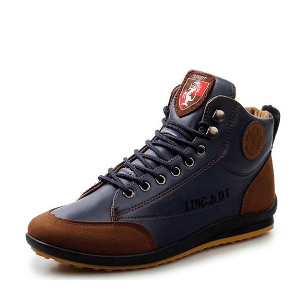 men leather boots fashion autumn winter warm cotton brand ankle boots lace up men shoes footwear ing, Black
men leather boots fashion autumn winter warm cotton brand ankle boots lace up men shoes footwear ing, Black
