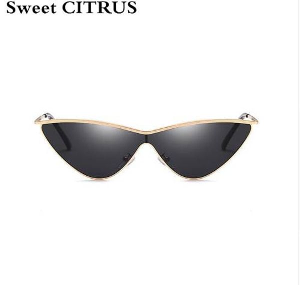 sweet citrus cute ladies cat eye sunglasses women metal frame triangle vintage gradient sun glasses for female uv400, White;black
sweet citrus cute ladies cat eye sunglasses women metal frame triangle vintage gradient sun glasses for female uv400, White;black