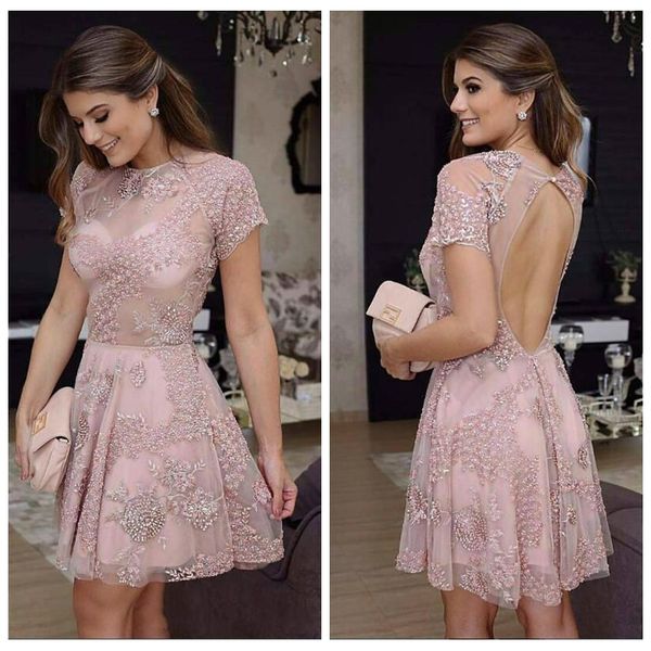 2019 Sheer Sheer Sleeves Beads Cocktail Dresses Hollow Back Litter Black Dress Arabic Short Prom Dress Cocktail Party Club Wear Graduation
2019 Sheer Sheer Sleeves Beads Cocktail Dresses Hollow Back Litter Black Dress Arabic Short Prom Dress Cocktail Party Club Wear Graduation