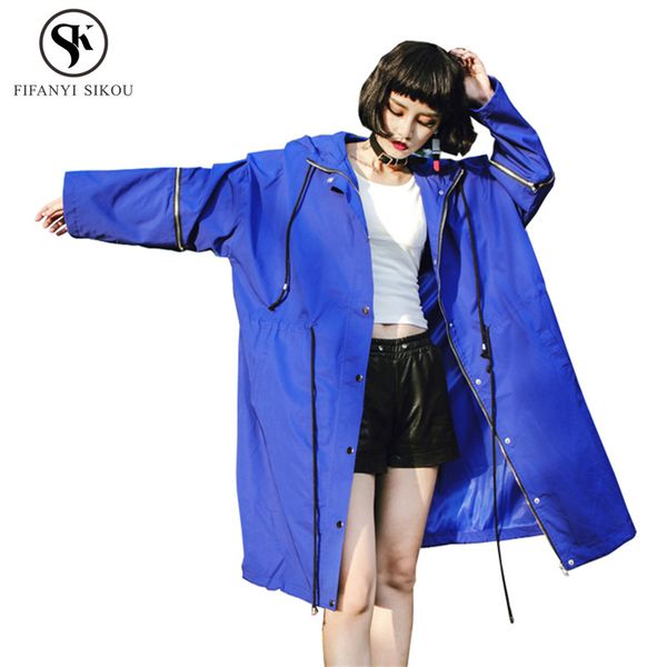 2018 autumn new hip hop women long trench coat fashion print hooded zipper outwear female loose plus size windbreaker tide lp291, Tan;black
2018 autumn new hip hop women long trench coat fashion print hooded zipper outwear female loose plus size windbreaker tide lp291, Tan;black