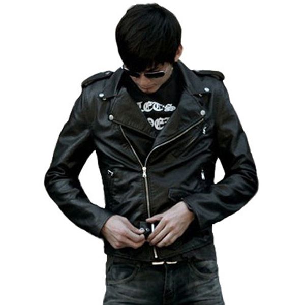 wholesale- 2017 spring autumn men pu leather jackets motorcycle jacket coat with zipper pu coat men's leather jacket dp901857, Black
wholesale- 2017 spring autumn men pu leather jackets motorcycle jacket coat with zipper pu coat men's leather jacket dp901857, Black