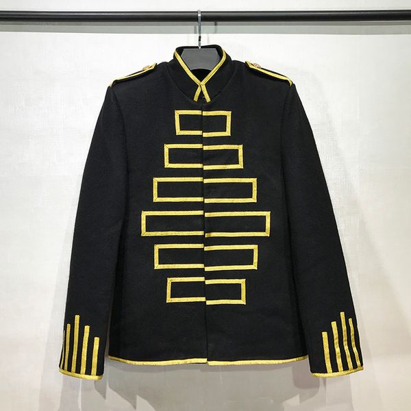s-6xl singer's costume winter stars with the same kind of men's suit slim and upright collar suit woollen coat, White;black
s-6xl singer's costume winter stars with the same kind of men's suit slim and upright collar suit woollen coat, White;black