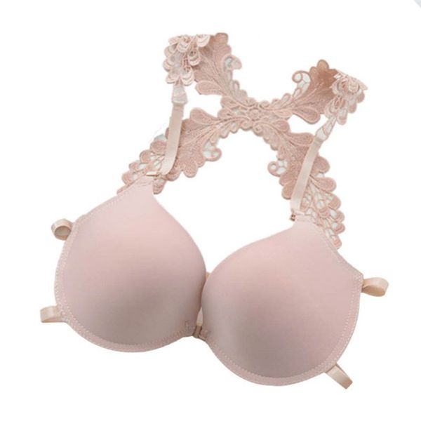 new women frontal lace push up bra seamless bras racer back front closure bralette s4, Red;black
new women frontal lace push up bra seamless bras racer back front closure bralette s4, Red;black
