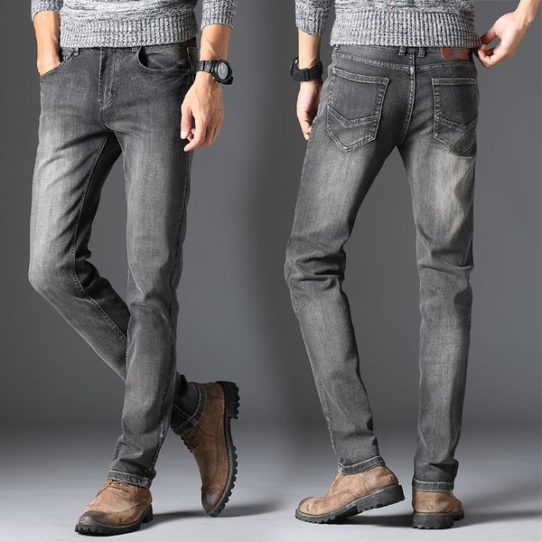 new european and american men's straight jeans, Blue 
new european and american men's straight jeans, Blue