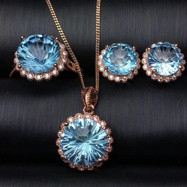 fashion sunflower natural blue fireworks z earrings ring pendant natural gemstone jewelry sets 925 silver women gift jewelry, Black
fashion sunflower natural blue fireworks z earrings ring pendant natural gemstone jewelry sets 925 silver women gift jewelry, Black