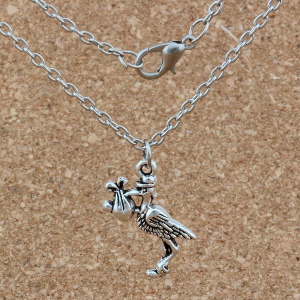 20pcs / lot ancient silver alloy stork new baby pregnant expecting charms pendant necklaces 18 inches chains jewelry diy a-255d
20pcs / lot ancient silver alloy stork new baby pregnant expecting charms pendant necklaces 18 inches chains jewelry diy a-255d
