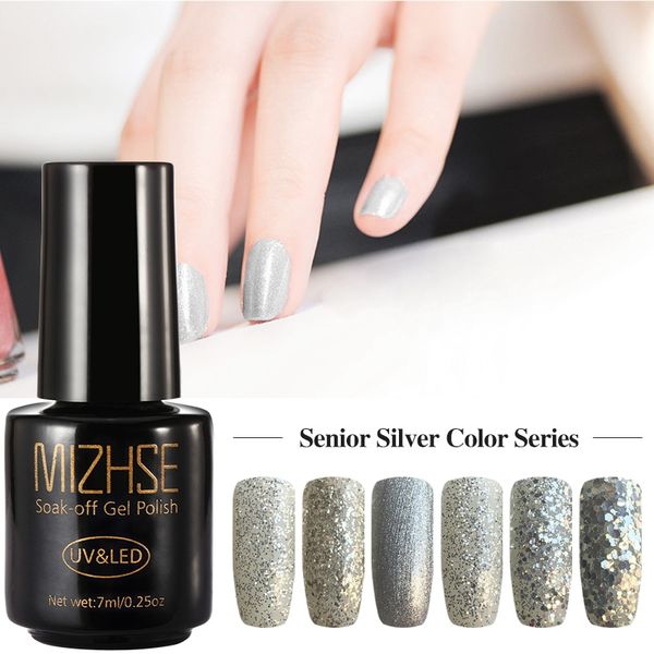 mizhse uv nail polish lacquer nail art salon uv gel soak off semi permanent led paint varnish senior silver color
mizhse uv nail polish lacquer nail art salon uv gel soak off semi permanent led paint varnish senior silver color