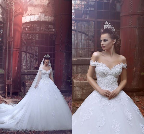 2018 said mhamad lace wedding dresses off shoulder appliques chapel train backless wedding dress wedding bridal gowns robe de mariee, White
2018 said mhamad lace wedding dresses off shoulder appliques chapel train backless wedding dress wedding bridal gowns robe de mariee, White
