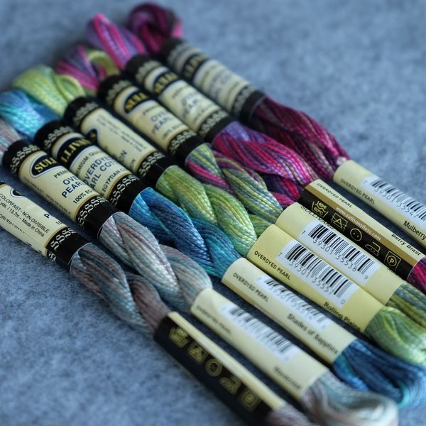 7 vivid bright variegated colors size 5 pearl cotton embroidery thread 15 yards skein 100% egyptian long staple mercerized,set b, Black;white
7 vivid bright variegated colors size 5 pearl cotton embroidery thread 15 yards skein 100% egyptian long staple mercerized,set b, Black;white