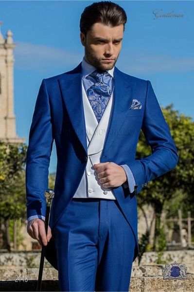 morning style one button blue wedding groom tuxedos peak lapel groomsmen mens dinner blazer suits (jacket+pants+vest+tie) no:1523, Black;gray
morning style one button blue wedding groom tuxedos peak lapel groomsmen mens dinner blazer suits (jacket+pants+vest+tie) no:1523, Black;gray