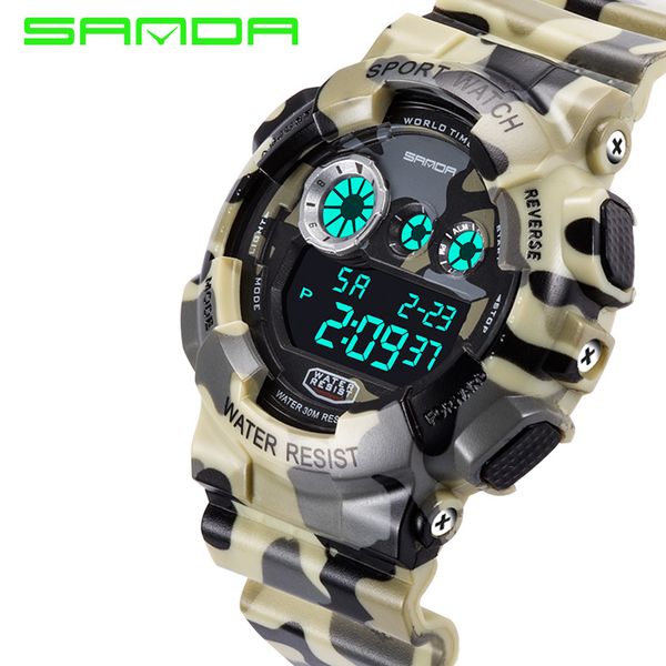 sanda298 watch men luxury g-style led digital watch men waterproof sports wrist watches relogio masculino 2018, Slivery;brown
sanda298 watch men luxury g-style led digital watch men waterproof sports wrist watches relogio masculino 2018, Slivery;brown